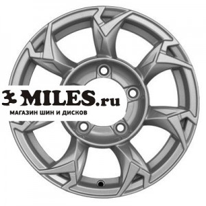Диск 5.5x15 5x139.7 ET-20 D108.1 Khomen Wheels KHW1505 (Jimny) F-Silver