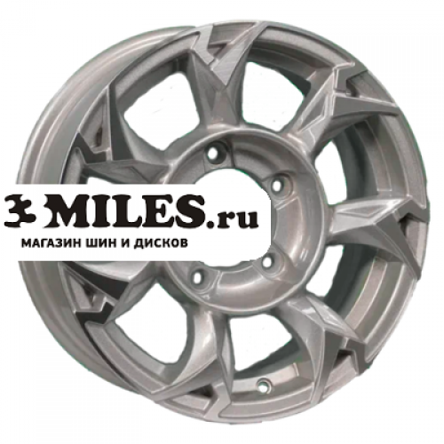 Диск 5.5x15 5x139.7 ET5 D108.1 Khomen Wheels KHW1505 (Jimny) F-Silver-FP