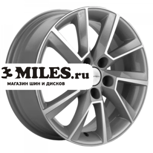 Диск 6x15 5x100 ET38 D57.1 Khomen Wheels KHW1507 (Rapid/Fabia) F-Silver-FP