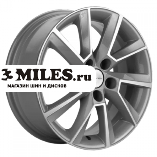 Диск 6x15 5x100 ET38 D57.1 Khomen Wheels KHW1507 (Rapid/Fabia) F-Silver-FP