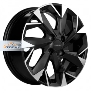 Диск 6x15 4x100 ET45 D56.6 Khomen Wheels KHW1508 (Nexia) Black-FP