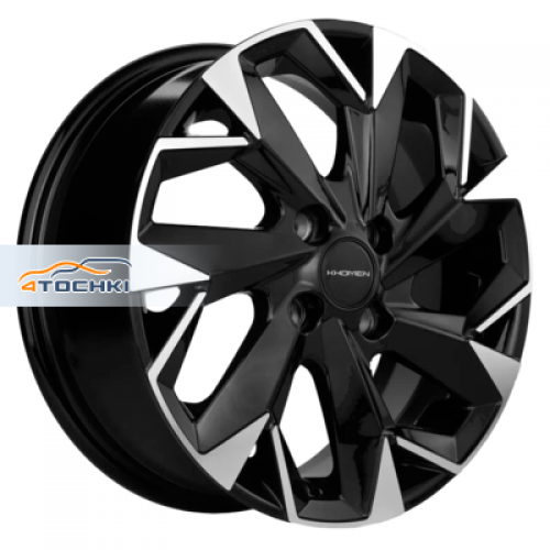 Диск 6x15 4x100 ET45 D56.6 Khomen Wheels KHW1508 (Nexia) Black-FP