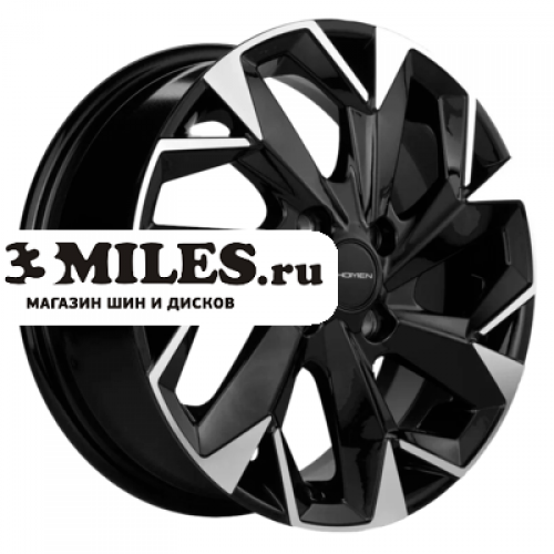 Диск 6x15 4x100 ET46 D54.1 Khomen Wheels KHW1508 (Rio) Black-FP