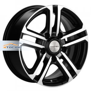 Диск 6.5x16 5x139.7 ET40 D98.5 Khomen Wheels KHW1602 (Niva 4x4) Black-FP