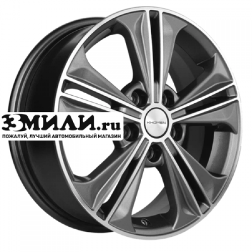 Диск 6x16 5x114.3 ET43 D67.1 Khomen Wheels KHW1603 (Creta/Seltos) Gray-FP