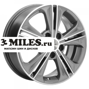 Диск 6x16 5x112 ET50 D57.1 Khomen Wheels KHW1603 (Jetta) Gray-FP