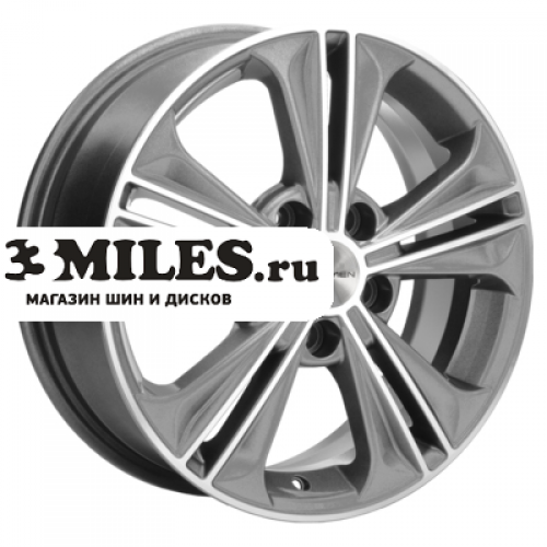 Диск 6x16 5x112 ET50 D57.1 Khomen Wheels KHW1603 (Jetta) Gray-FP