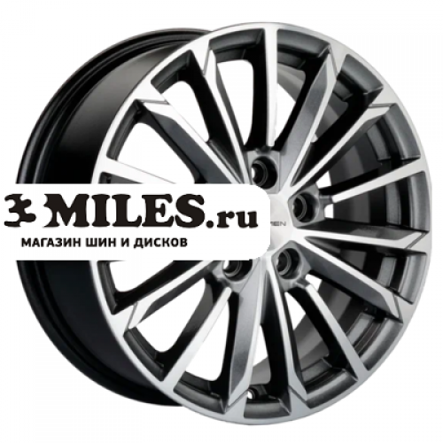 Диск 6.5x16 5x112 ET39.5 D66.6 Khomen Wheels KHW1611 (Action) G-Silver-FP