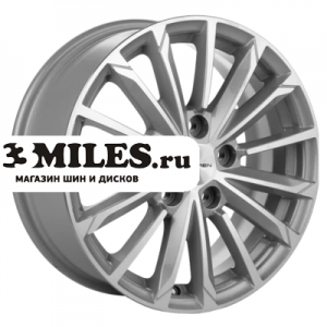 Диск 6.5x16 5x114.3 ET45 D60.1 Khomen Wheels KHW1611 (Corolla) Silver-FP