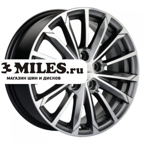 Диск 6.5x16 5x114.3 ET45 D67.1 Khomen Wheels KHW1611 (Mazda 3) G-Silver-FP