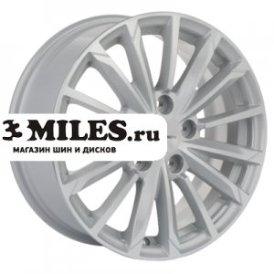 Диск 6.5x16 5x112 ET50 D57.1 Khomen Wheels KHW1611 (Octavia/Golf/Jetta) F-Silver