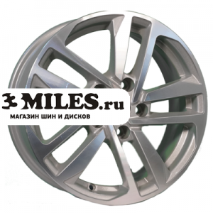 Диск 6.5x16 5x114.3 ET45 D60.1 Khomen Wheels KHW1612 (Camry/Corolla/Grand Vitara) F-Silver-FP