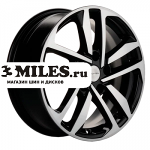 Диск 6.5x16 5x110 ET45 D67.1 Khomen Wheels KHW1612 (DFM 580) Black-FP