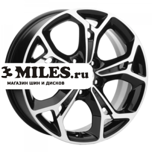 Диск 7x17 5x114.3 ET48 D56.1 Khomen Wheels KHW1702 (Forester) Black-FP