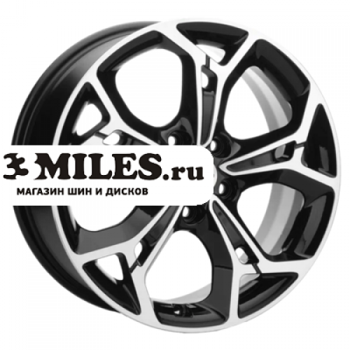 Диск 7x17 5x114.3 ET48 D56.1 Khomen Wheels KHW1702 (Forester) Black-FP