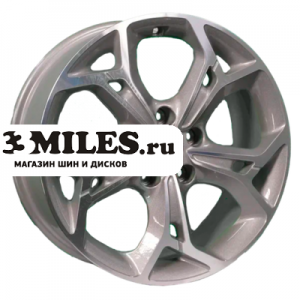 Диск 7x17 5x114.3 ET37 D66.5 Khomen Wheels KHW1702 (Haval Jolion) F-Silver-FP