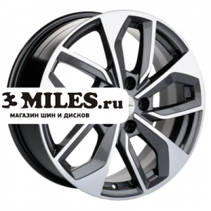 Диск 7x17 5x114.3 ET40 D57.1 Khomen Wheels KHW1703 (Besturn X40) Gray-FP