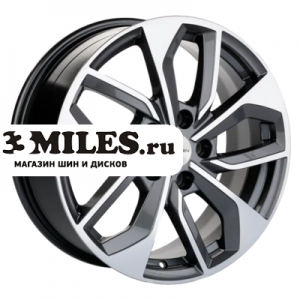 Диск 7x17 5x108 ET43 D65.1 Khomen Wheels KHW1703 (DFM AX 7) Gray-FP