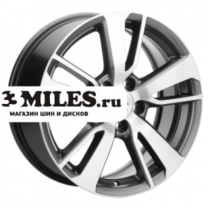 Диск 7x17 5x114.3 ET37 D66.5 Khomen Wheels KHW1704 (Haval Jolion) Gray-FP