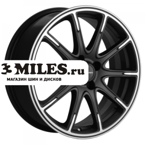 Диск 6.5x17 4x100 ET49 D54.1 Khomen Wheels KHW1707 (KIA Rio I/II Solaris I/II) Black-FP matt