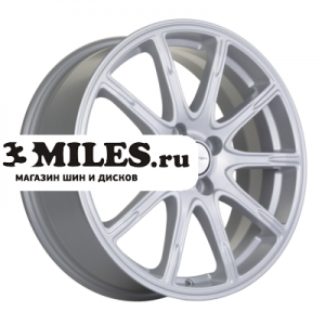 Диск 6.5x17 4x100 ET44 D54.1 Khomen Wheels KHW1707 (KIA Rio I/II Solaris I/II) F-Silver