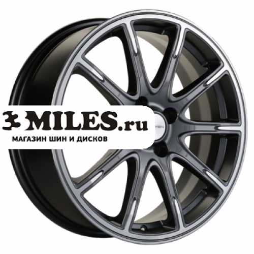 Диск 6.5x17 4x100 ET49 D54.1 Khomen Wheels KHW1707 (KIA Rio I/II Solaris I/II) Gray-FP