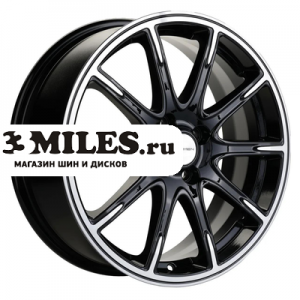 Диск 6.5x17 4x100 ET43 D60.1 Khomen Wheels KHW1707 (Lada Vesta Cross) Black-FP