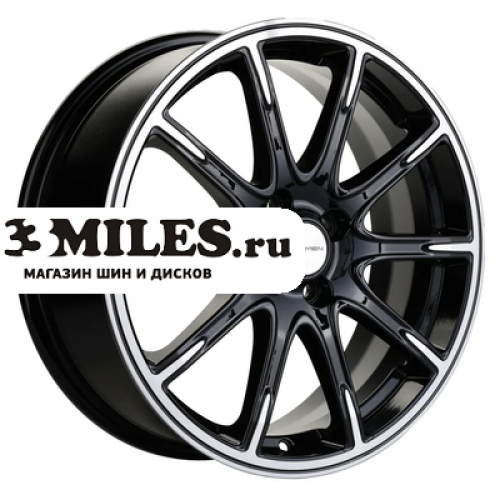 Диск 6.5x17 4x100 ET43 D60.1 Khomen Wheels KHW1707 (Lada Vesta Cross) Black-FP