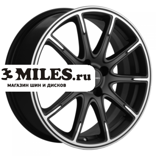 Диск 6.5x17 4x100 ET43 D60.1 Khomen Wheels KHW1707 (Lada Vesta Cross) Black-FP matt