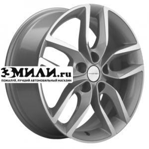 Диск 6.5x17 5x108 ET33 D60.1 Khomen Wheels KHW1708 (Chery tiggo 7pro) F-Silver-FP
