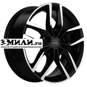 Диск 6.5x17 5x108 ET43 D65.1 Khomen Wheels KHW1708 (DFM AX 7) Black-FP