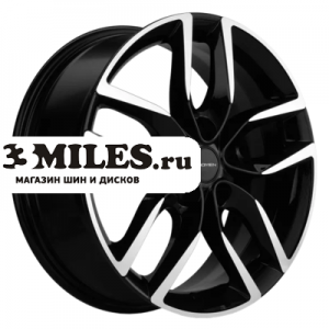Диск 6.5x17 5x114.3 ET46 D67.1 Khomen Wheels KHW1708 (Elantra/Ceed/i30) Black-FP