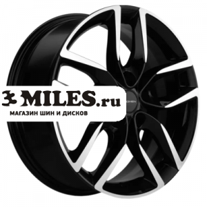 Диск 6.5x17 5x114.3 ET45 D54.1 Khomen Wheels KHW1708 (Geely Coolray) Black-FP