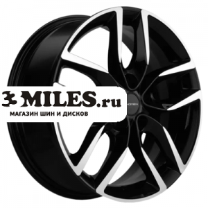 Диск 6.5x17 5x112 ET38 D57.1 Khomen Wheels KHW1708 (Kodiaq/Tiguan) Black-FP