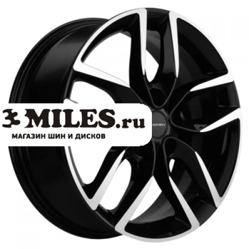 Диск 6.5x17 5x112 ET38 D57.1 Khomen Wheels KHW1708 (Kodiaq/Tiguan) Black-FP
