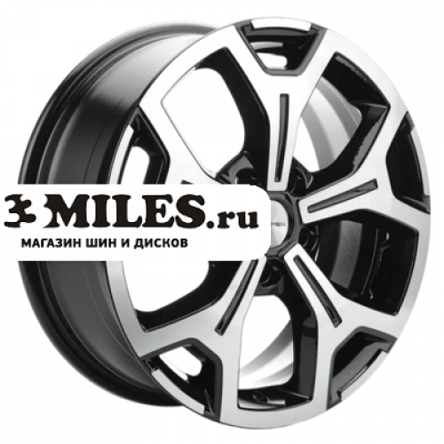 Диск 7x17 5x108 ET33 D60.1 Khomen Wheels KHW1710 (Chery tiggo 7/ 7pro) Black-FP