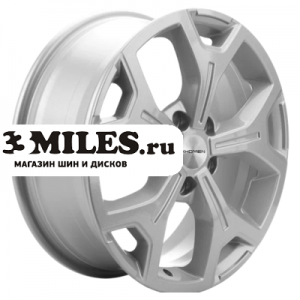Диск 7x17 5x108 ET33 D60.1 Khomen Wheels KHW1710 (Chery tiggo 7/ 7pro) F-Silver