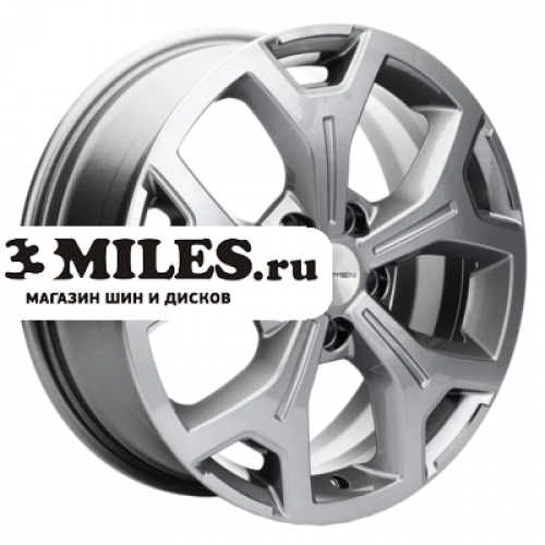 Диск 7x17 5x108 ET33 D60.1 Khomen Wheels KHW1710 (Chery tiggo 7/ 7pro) Gray