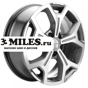 Диск 6.5x17 5x108 ET33 D60.1 Khomen Wheels KHW1710 (Chery tigo 7pro) Gray-FP