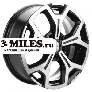 Диск 6.5x17 5x114.3 ET45 D54.1 Khomen Wheels KHW1710 (Coolray) Black-FP