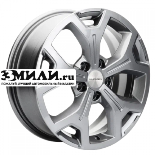 Диск 6.5x17 5x114.3 ET40 D64.1 Khomen Wheels KHW1710 (Haval F7/F7x) Gray