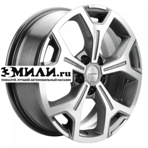 Диск 6.5x17 5x114.3 ET40 D64.1 Khomen Wheels KHW1710 (Haval F7/F7x) Gray-FP