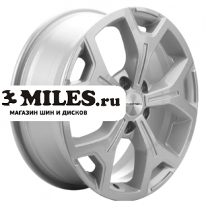 Диск 7x17 5x114.3 ET37 D66.5 Khomen Wheels KHW1710 (Haval Jolion) F-Silver