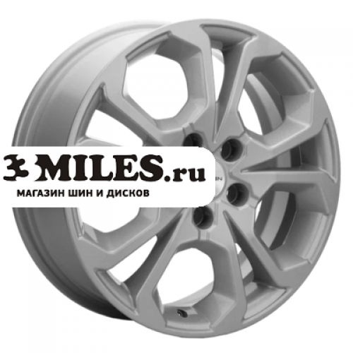 Диск 7x17 5x108 ET33 D60.1 Khomen Wheels KHW1711 (Chery tiggo 7/7pro) F-Silver