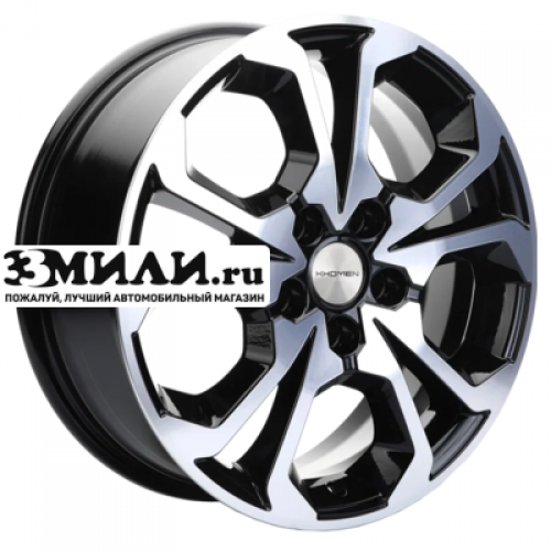 Диск 6.5x17 5x108 ET33 D60.1 Khomen Wheels KHW1711 (7pro) Black-FP