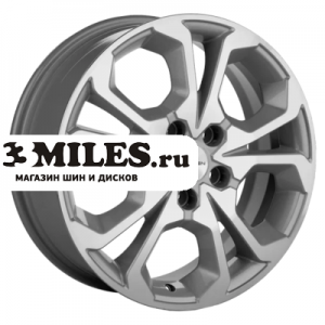 Диск 6.5x17 5x108 ET33 D60.1 Khomen Wheels KHW1711 (Chery tiggo 7pro) F-Silver-FP