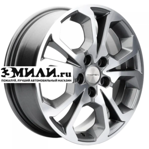 Диск 6.5x17 5x108 ET33 D60.1 Khomen Wheels KHW1711 (7pro) Gray-FP