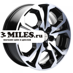 Диск 7x17 5x108 ET43 D65.1 Khomen Wheels KHW1711 (DFM AX 7) Black-FP