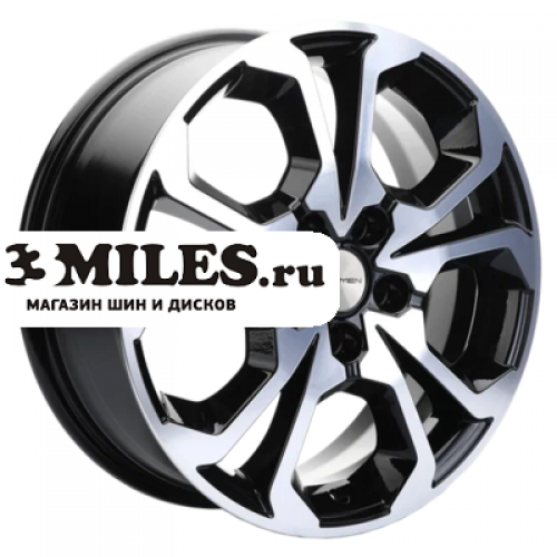 Диск 7x17 5x108 ET43 D65.1 Khomen Wheels KHW1711 (DFM AX 7) Black-FP