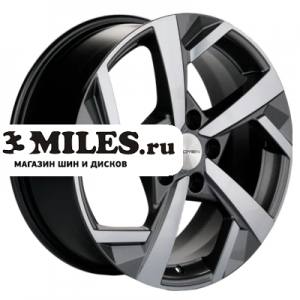 Диск 7x17 5x114.3 ET37 D66.5 Khomen Wheels KHW1712 (Haval Jolion) Gray-FP